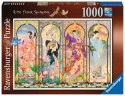 Puzzle 2D 1000 elementów Cztery pory roku Ravensburger Polska