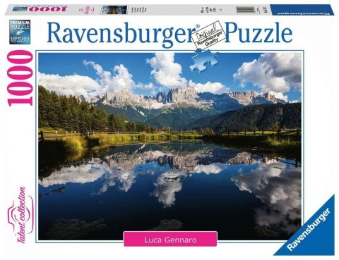 Puzzle 2D 1000 elementów Jezioro i góry Ravensburger Polska