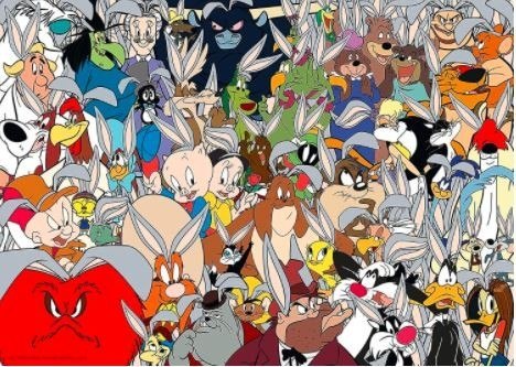 Puzzle 2D 1000 elementów Looney Tunes Challenge Ravensburger Polska