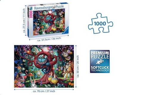 Puzzle 2D 1000 elementów Prawie wszyscy są szaleni (Alicja w krainie czarów) Ravensburger Polska