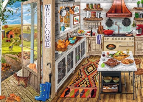 Puzzle 2D 1000 elementów Wiejska kuchnia Ravensburger Polska