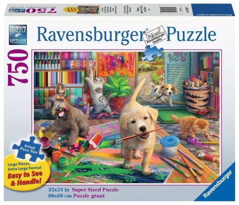 Puzzle 2D dla seniorów Mali artyści 750 elementów Ravensburger Polska