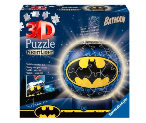 Puzzle 3D Świecąca kula: Batman 72 elementy Ravensburger Polska