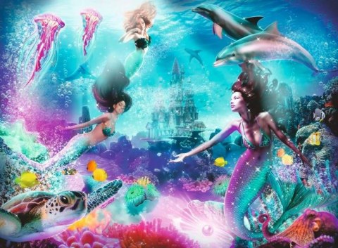 Puzzle dla dzieci 2D Syreny 300 elementów Ravensburger Polska