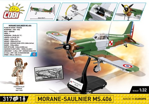 Klocki Morane-Saulnier MS.406 Cobi Klocki