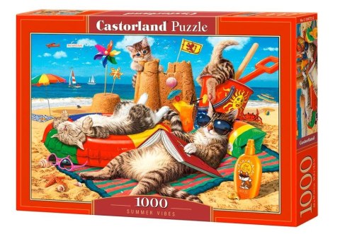 Puzzle 1000 elementów Koty na wakacjach Castor