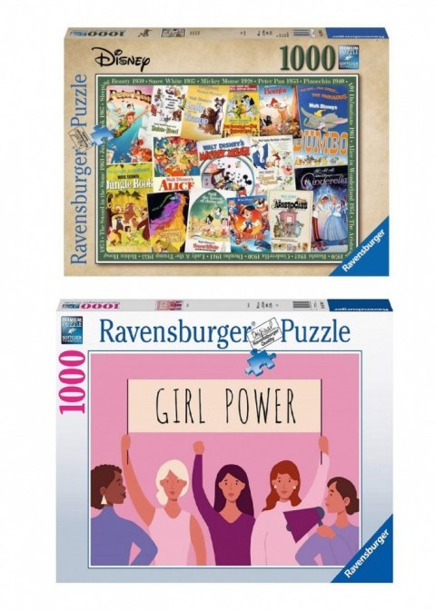 Puzzle 1000 elementów Zestaw 2w1 19874 + 16730 Ravensburger Polska