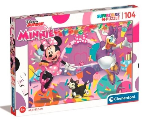 Puzzle 104 elementów Super Kolor Minnie Clementoni