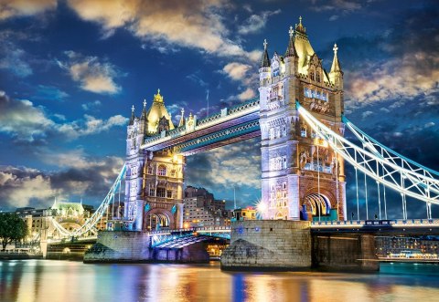 Puzzle 1500 elementów Tower Bridge Londyn Anglia Castor