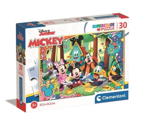 Puzzle 30 elementów Super Kolor, Mickey Clementoni