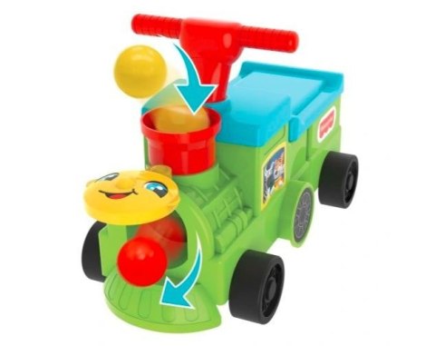 Jeździk lokomotywa z piłkami Fisher Price Pulio