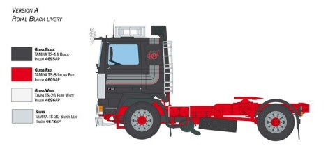 Model plastikowy Volvo F12 Intercooler Low Roof 1/24 Italeri