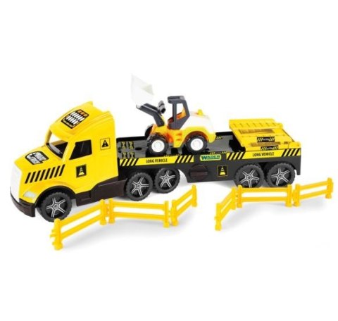 Pojazd Magic Truck Technic - Laweta ze spychaczem Wader