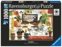 Puzzle 1000 elementów Eames Design Classics Krzesło salonowe Ravensburger Polska