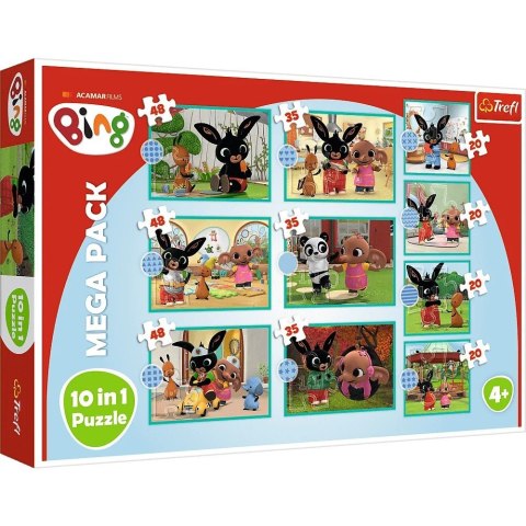Puzzle 10w1 Co robi Bing 90393 Trefl