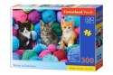 Puzzle 300 elementów Kotki w kłębkach wełny Castor