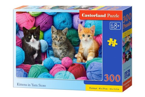Puzzle 300 elementów Kotki w kłębkach wełny Castor