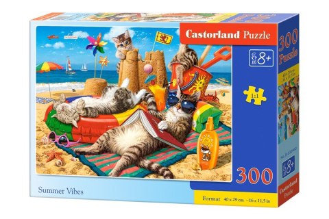 Puzzle 300 elementów Koty na wakacjach Castor
