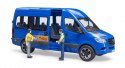 Bus MB Sprinter niebieski z 2 figurkami BRUDER