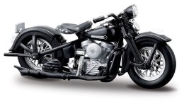 Model metalowy motocykl HD 1948 FL Panhead 1/24 czarny Maisto