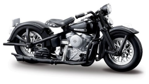 Model metalowy motocykl HD 1948 FL Panhead 1/24 czarny Maisto