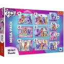Puzzle 10w1 Lśniące Kucyki Pony My little pony Trefl