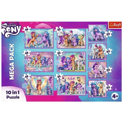 Puzzle 10w1 Lśniące Kucyki Pony My little pony Trefl