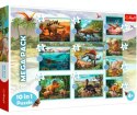 Puzzle 10w1 W świecie dinozaurów Trefl