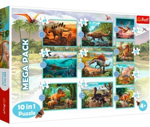 Puzzle 10w1 W świecie dinozaurów Trefl