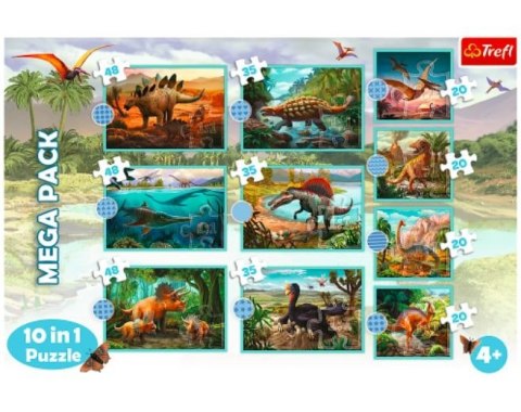 Puzzle 10w1 W świecie dinozaurów Trefl