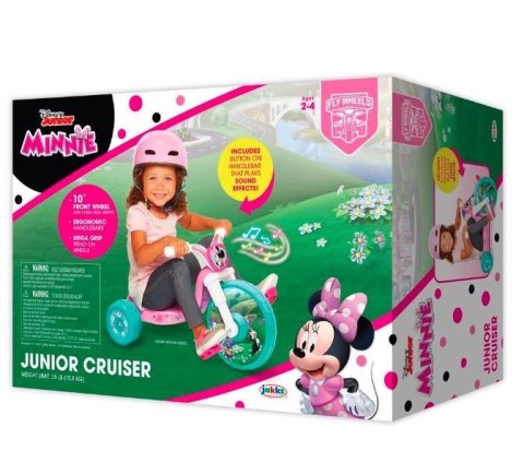 Rowerek 3-kołowy Jakks z dźwiękami - Minnie Pulio
