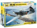 Model plastikowy Yak-9D radziecki myśliwiec Zvezda