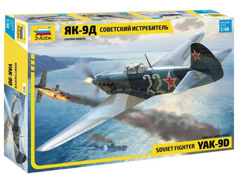 Model plastikowy Yak-9D radziecki myśliwiec Zvezda