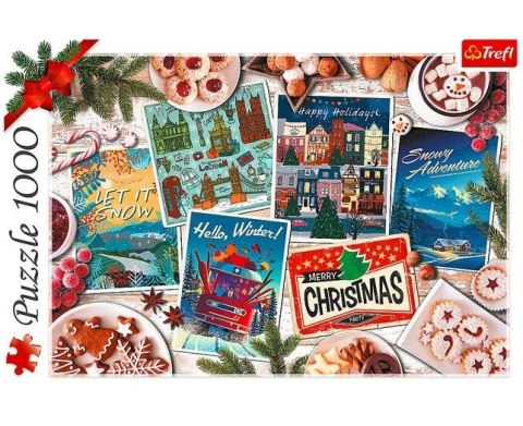 Puzzle 1000 elementów Zimowe wspomnienia Trefl