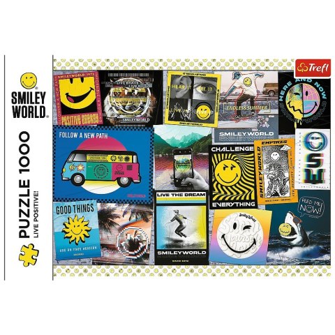 Puzzle 1000 elementów Żyj pozytywnie Smiley 10729 Trefl