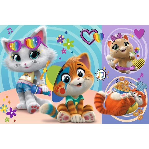Puzzle 24 Maxi elementy 44 Koty Wesołe kotki Trefl