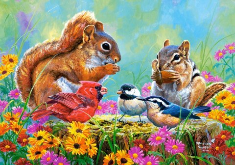 Puzzle 500 elementów Wiewiórki Snack Time Castor