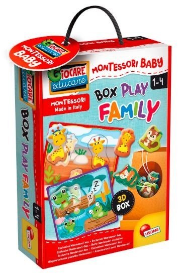 Gra Montessori Baby pudełko - Rodziny zwierząt Lisciani