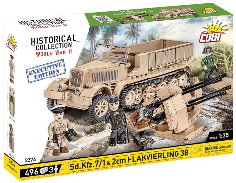 Klocki Historical Collection Sd.Kfz. 7/1 2cm Flakvierling 38 Executive Edition Cobi Klocki