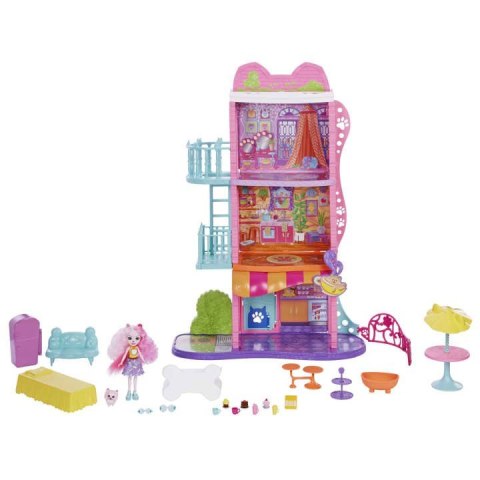 Lalka Enchantimals Miejski domek z kawiarenka Zestaw HHC18 Mattel