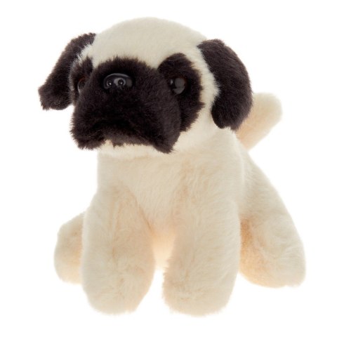 Maskotka Pies mops siedzący 13 cm Beppe