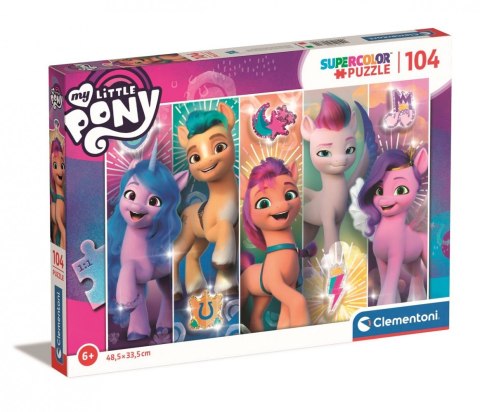 Puzzle 104 elementy Super Kolor My Little Pony Clementoni