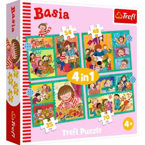 Puzzle 4w1 Przygody Basi Trefl