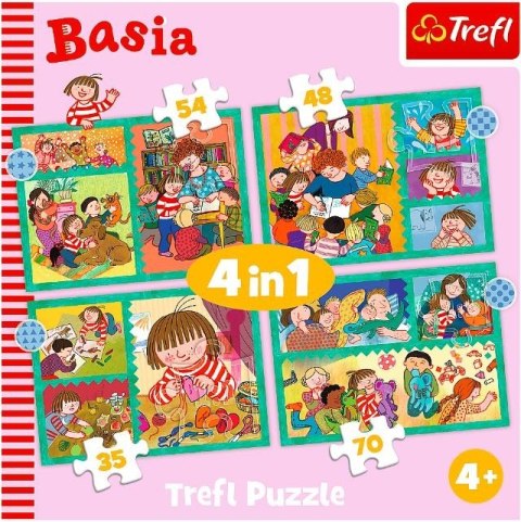 Puzzle 4w1 Przygody Basi Trefl