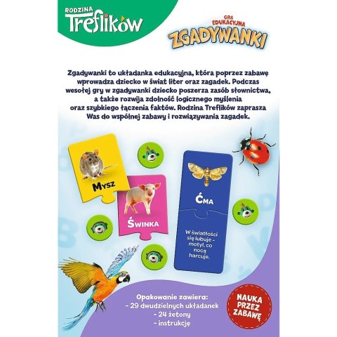 Gra Zagadkowy alfabet Rodzina Treflików Trefl