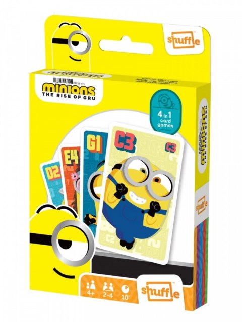 Gra karciana Shuffle Fun 4w1 Minionki: Wejście Gru Cartamundi
