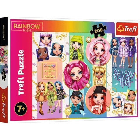Puzzle 200 elementów Przyjaźń Rainbow High Trefl