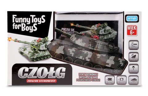 Czołg zdalnie sterowany Funny Toys For Boys Artyk