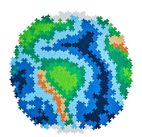 Klocki Plus-Plus Puzzle po numerach - ziemia 800 elementów Dante