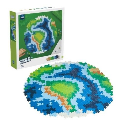 Klocki Plus-Plus Puzzle po numerach - ziemia 800 elementów Dante